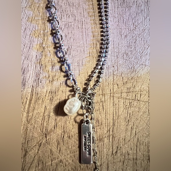 BRAND NEW CHAIN RHINESTONE NECKLACES - Picture 8 of 9